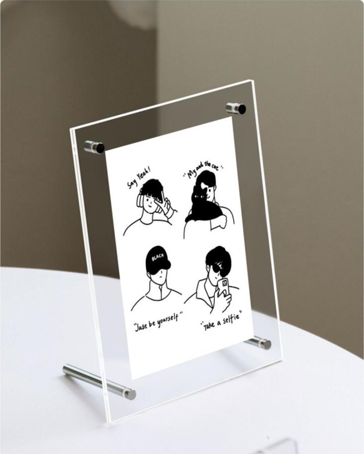 Transparent Acrylic Photo Frame
